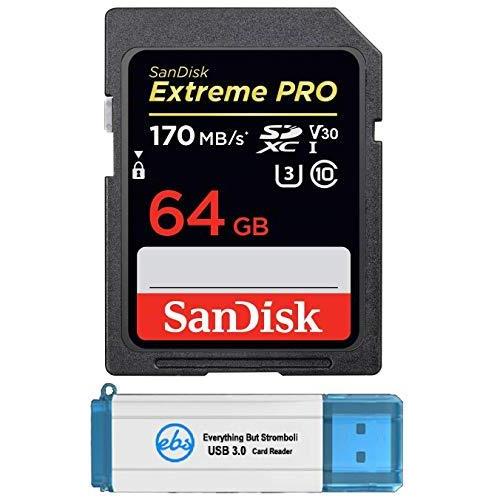 人気の贈り物が 13周年記念イベントが SanDisk Extreme Pro 64GB SDXC Card for Panasonic Camera Compatible with DC-BGH1 DC-S5 Class 10 UHS-1 4K V30 SDSDXXY-064G-GN4IN Bundle wit copa-cabana.net copa-cabana.net