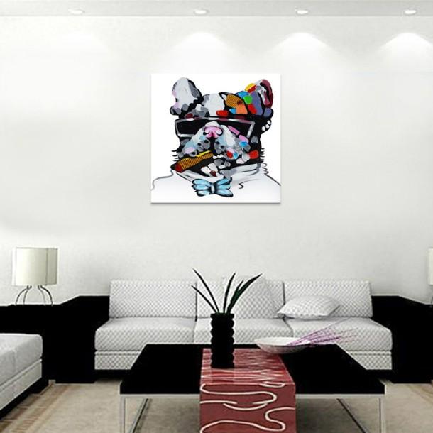 絵画 インテリア ワンチャン 犬 Dog 動物 油絵 絵画 ポスター おしゃれ 壁掛け 絵 横50cm 縦50cm Airbnb 民泊 シェアハウス 装飾リビング 玄関 プレ T Raraland 通販 Yahoo ショッピング