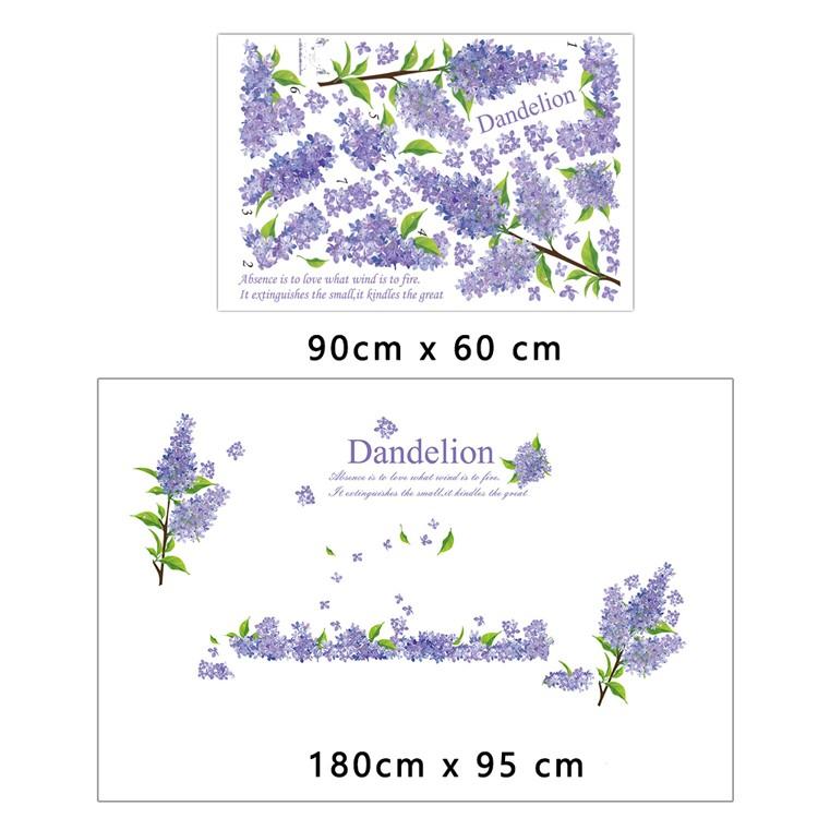 送料無料 ウォールステッカー花 ラベンダー 紫 オーナメント ラベンダー花畑インテリア キッチン リビング 店舗装飾 剥がせる おしゃれ シール 壁紙 ウォールシ T Raraland 通販 Yahoo ショッピング