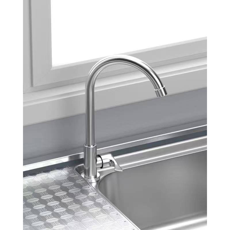 水栓 蛇口 カラン ステンレス 単水栓 冷水 温水 対応 丈夫で長持ち