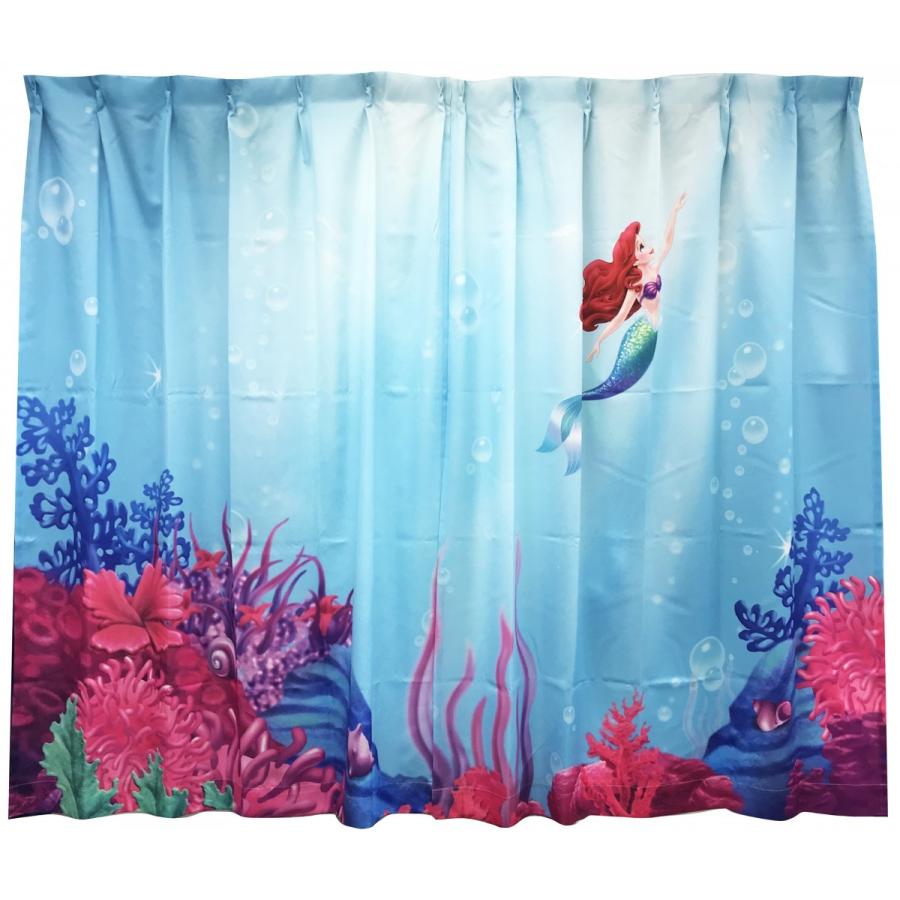 ディズニー プリントカーテン リトルマーメイド Mサイズ 100 178cm サザック れあもり 通販 Yahoo ショッピング