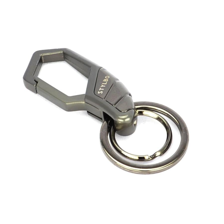 キーホルダー カラビナ リール付き 鍵 キーリング キーフック フック 車キーホルダー 高級感 おしゃれ ユニーク Stylbo 黒い B076vcrf 新中野商店 通販 Yahoo ショッピング