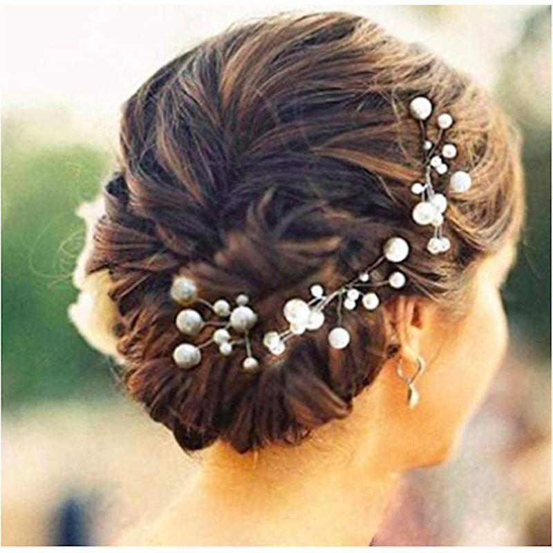 特別送料無料 入学式 卒業式 結婚式 パール ヘアピン Sante De Salon 髪飾り ワイヤー４本 アレンジ 和装 ヘッドドレス ヘアピン Www We Job Com