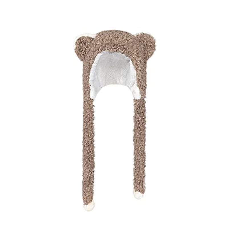 ロシア帽 レディース パイロット帽子 ふわもこ帽子 クマみみ ボア 裏起毛 耳当て ネックウォーム マフラー一体 飛行帽 可愛い着ぐるみキャ Kgdjvl79vz ファッション Studiocosmetica Com