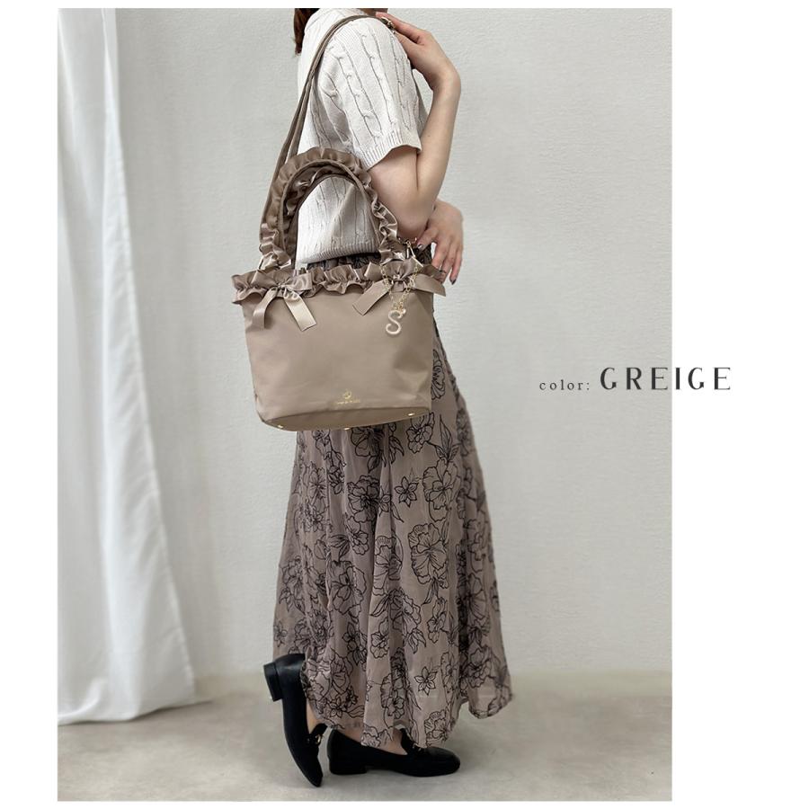 GISELLE ミニトートバッグ レディース 2way ポケット多い フリル 軽量