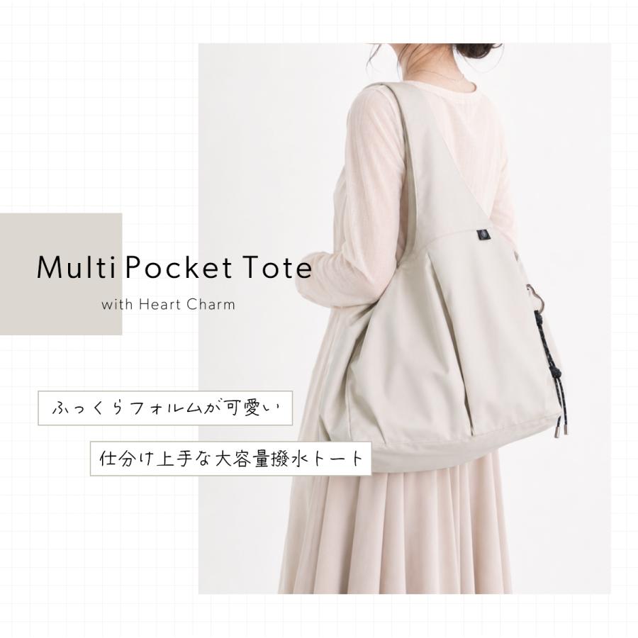 GISELLE トートバッグ 大容量 A4 軽量 8ポケット・防水ポケット搭載 撥
