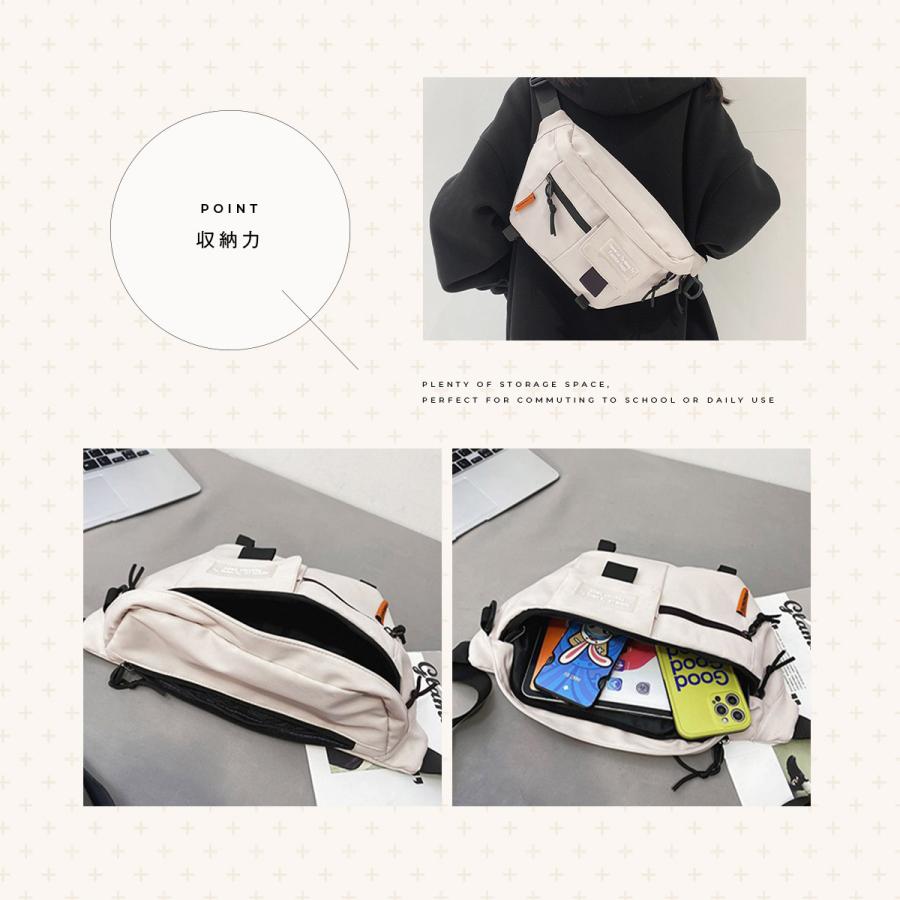 GISELLE ボディバッグ メンズ レディース 大容量 ウエストポーチ ワン