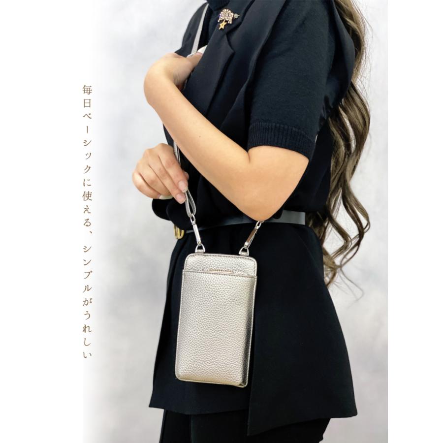 【高品質・新品未使用】レザー ショルダーバッグ ウォレット 斜め掛け ポーチ GISELLE スマホショルダー レディース 斜め掛け 軽量 ショルダーバッグ