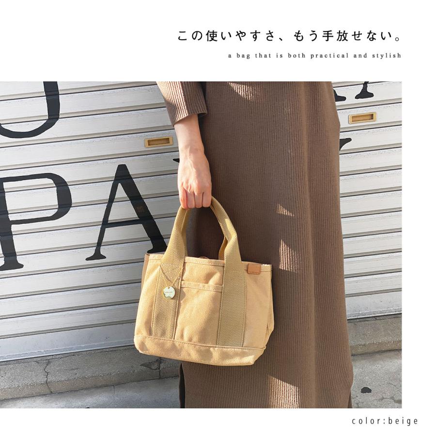 GISELLE トートバッグ レディース 小さめ 軽い 帆布 ミニ バッグ