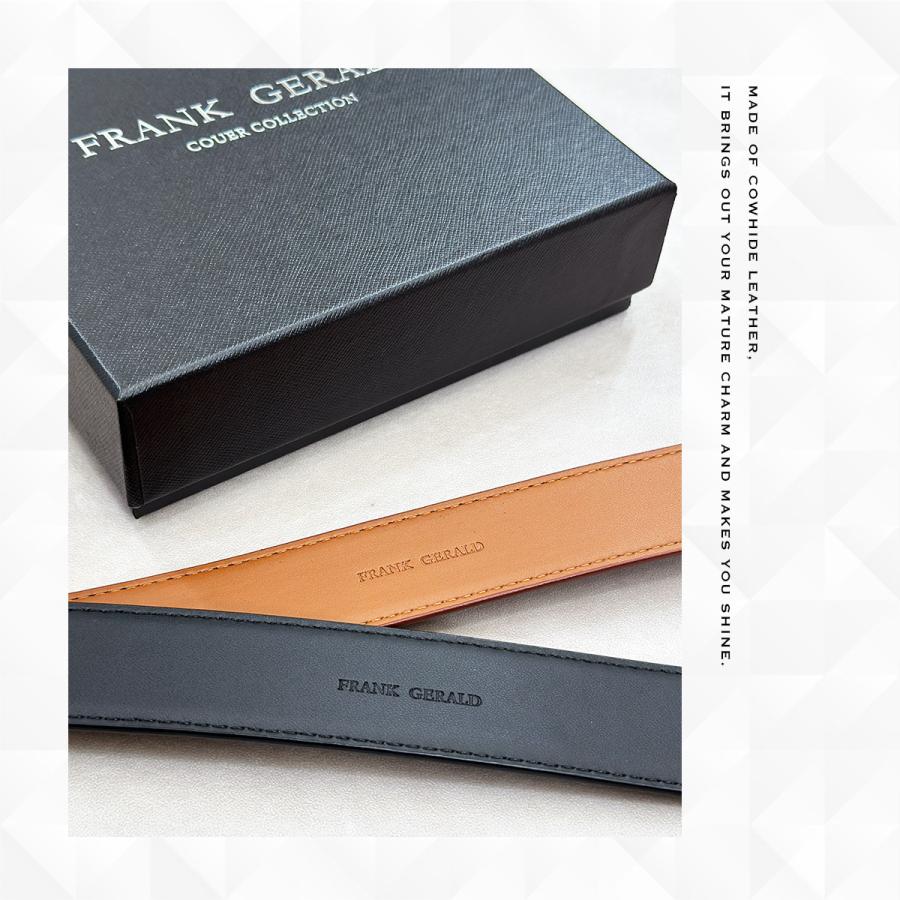 ベルト メンズ 穴レス 本革 オートロック ビジネス 大きい 調整 2本セット バックル1個 60日保証 爆買 | GISELLE | 14