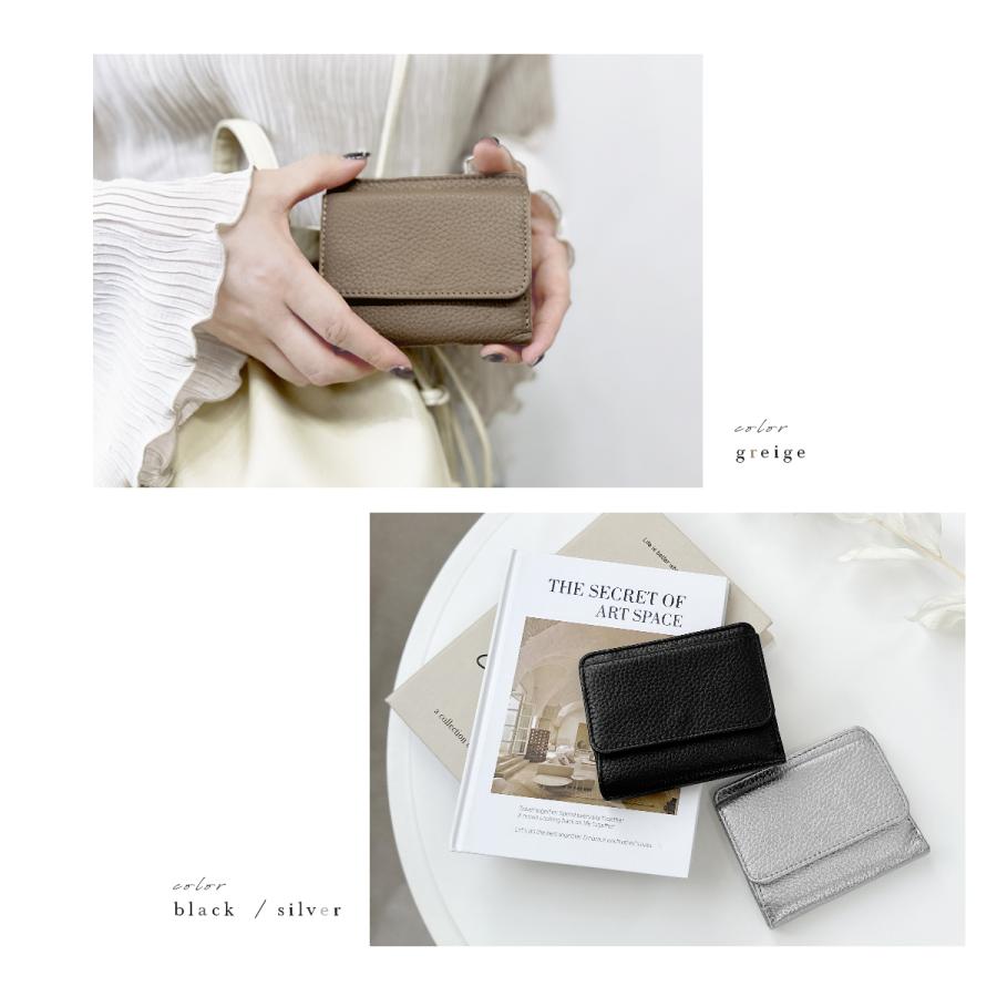 GISELLE ミニ財布 レディース 本革 二つ折り コンパクト 小さい 大容量