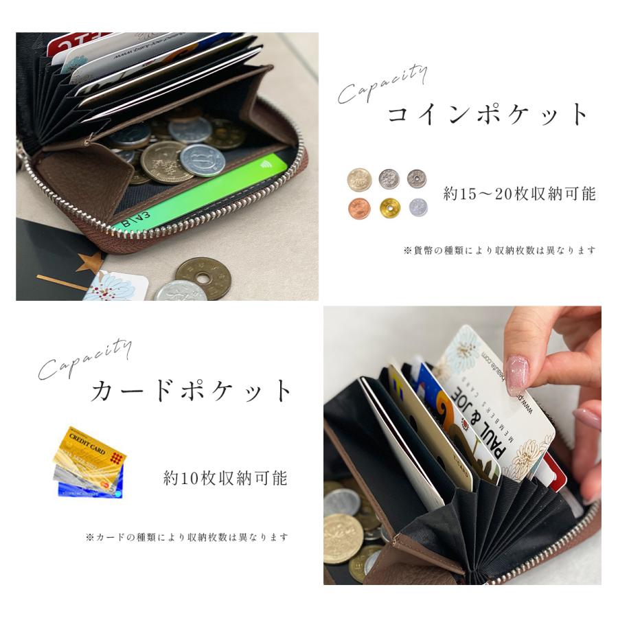 GISELLE ミニ財布 レディース 本革 二つ折り 大容量 コンパクト