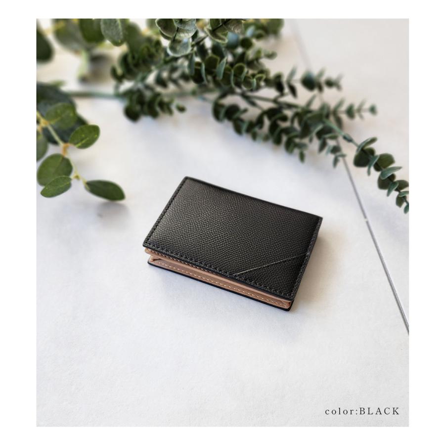 GISELLE 名刺入れ メンズ カードケース 40代 50代 レディース 二つ折り