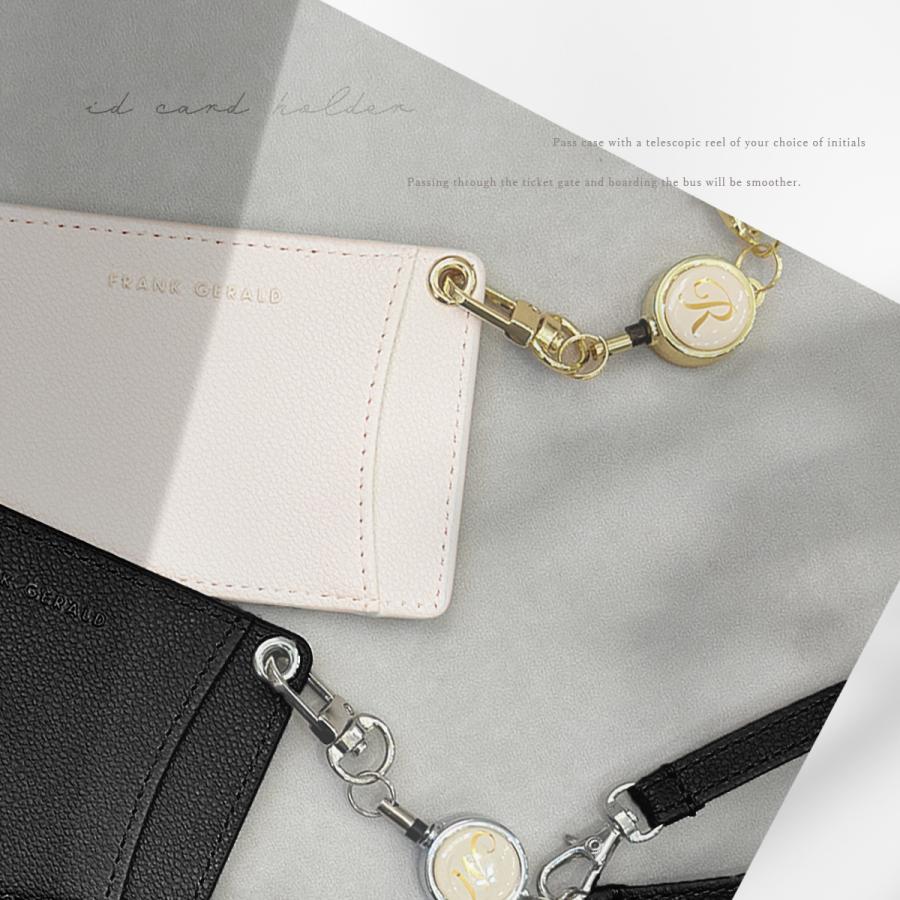 GISELLE パスケース リール付き 定期入れ レディース カードケース ic