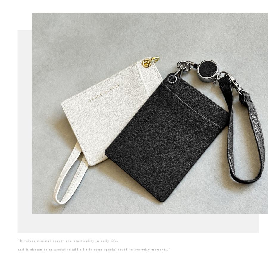 GISELLE パスケース リール付き 定期入れ レディース カードケース ic