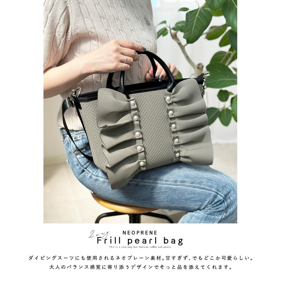 GISELLE ミニトートバッグ レディース 2way 斜め掛け 撥水 ネオプレン