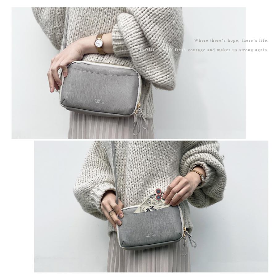 スマホ ポーチ ショルダー 長財布 大容量 ミニバッグ シルバー グレー 在庫限り】スマホが入るお財布ショルダーポシェット 長財布 財布