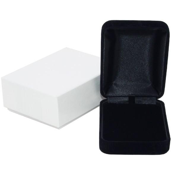 ジュエリーケース ネックレス用 スエード調 ペンダント ネックレス