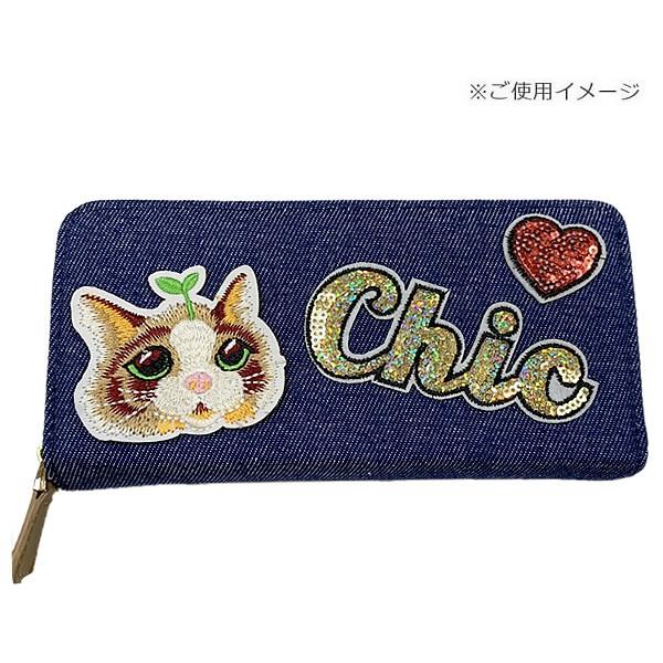 ネコ ワッペン 刺繍 アイロン おしゃれ かわいい アップリケ ねこ 猫