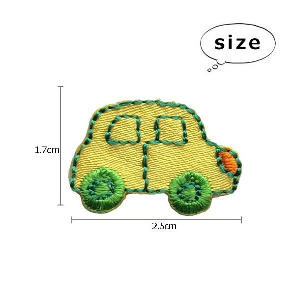 ワッペン アイロン 車 アップリケ 刺繍 おしゃれ かわいい