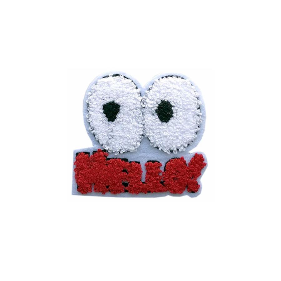 ワッペン 刺繍 アイロン 目玉 HELLO! フェルト 手芸 入園 入学
