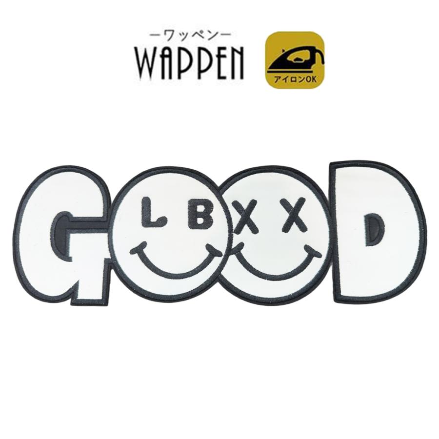 訳あり特価】ワッペン 刺繍 アイロン アイロン接着 ビッグ ニコちゃん