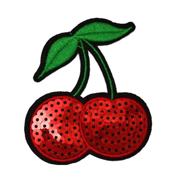 さくらんぼ✩さま　専用　アイロンシール ワッペン 『シール&アイロンミニワッペン サクランボ ゴールド MOW891