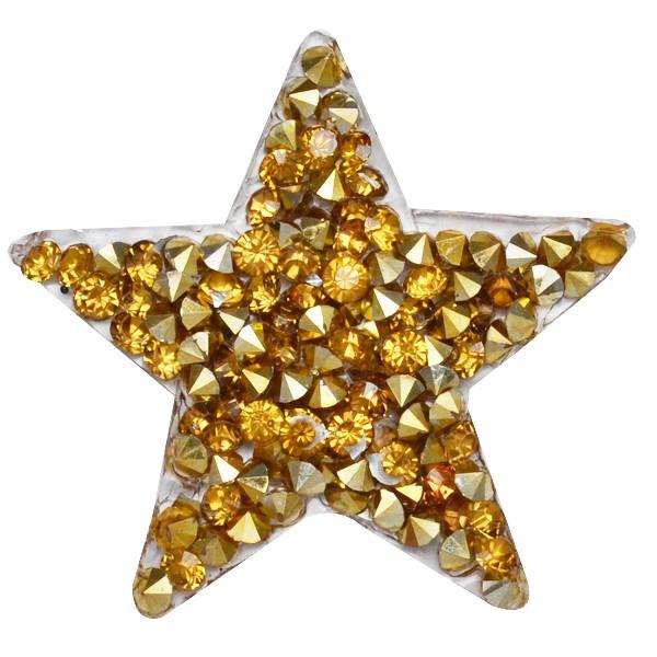 ワッペン アイロン 星 ストーン付きワッペン 縦4cm×横4cm スター  