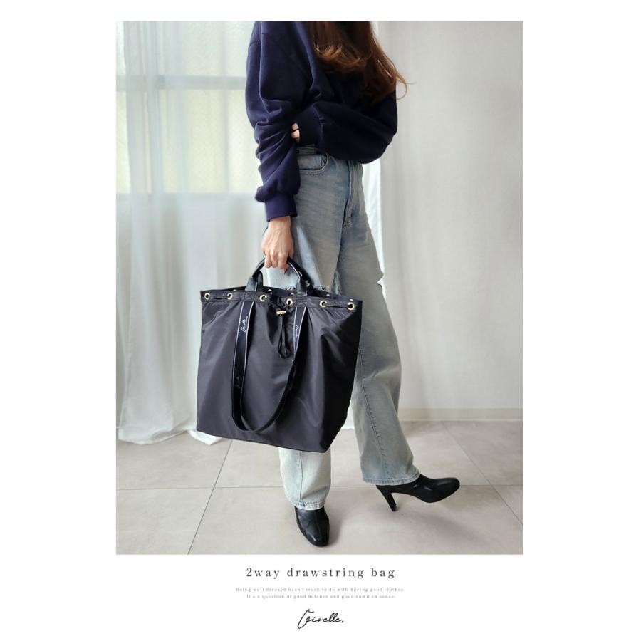 GISELLE トートバッグ レディース a4 撥水 ナイロン 軽い 大容量