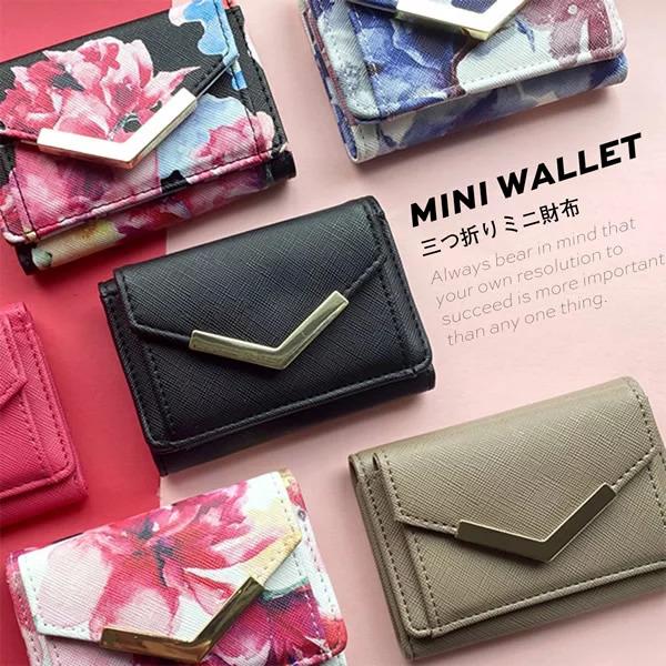 GISELLE ミニ財布 財布 レディース 小さめ 小銭入れ 三つ折り 使い