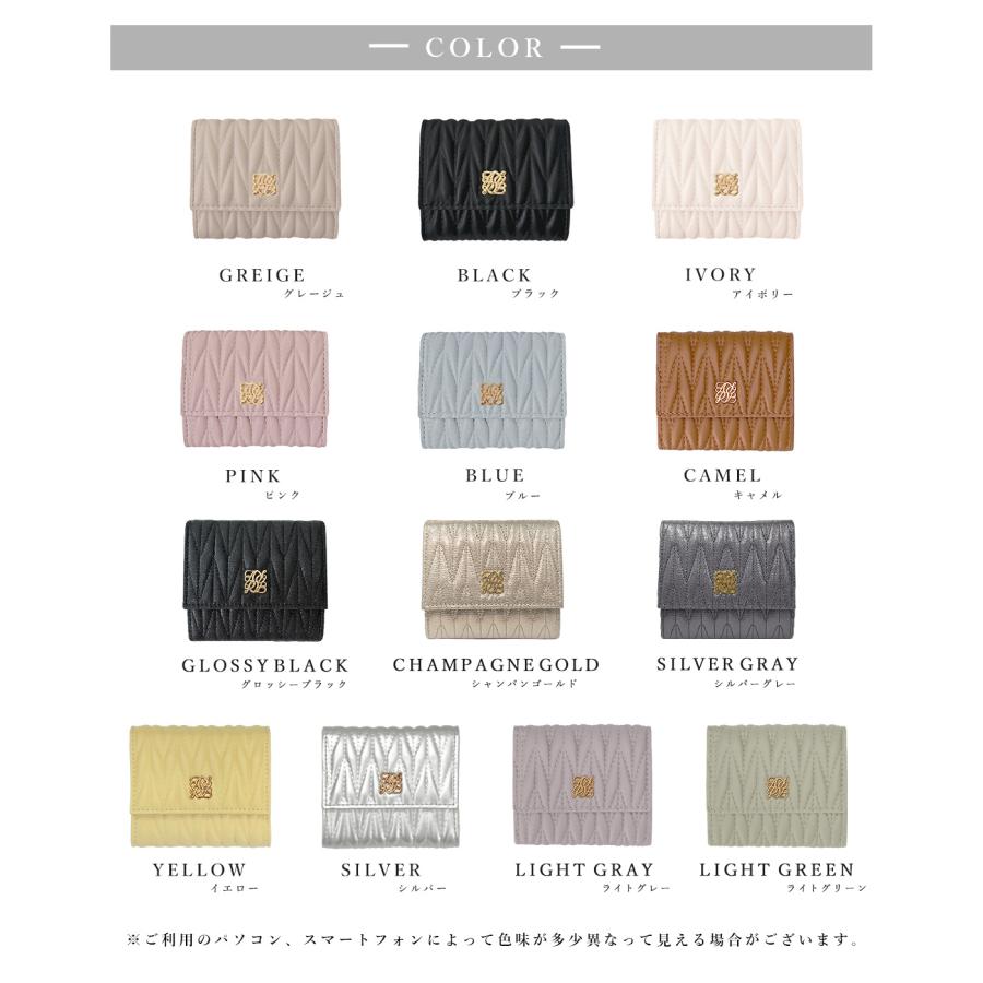 GISELLE 財布 レディース 三つ折り ミニ財布 折りたたみ 小さめ