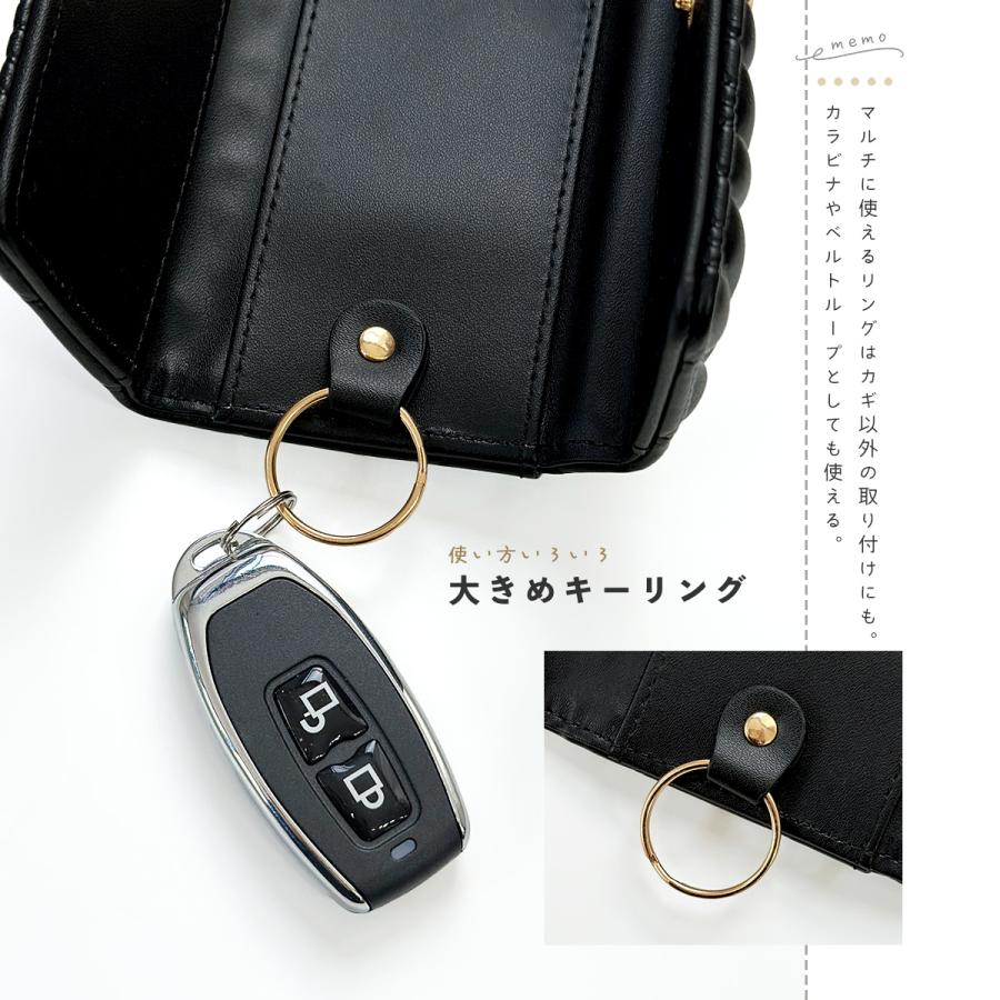 GISELLE キーケース レディース スマートキー対応 カラビナ