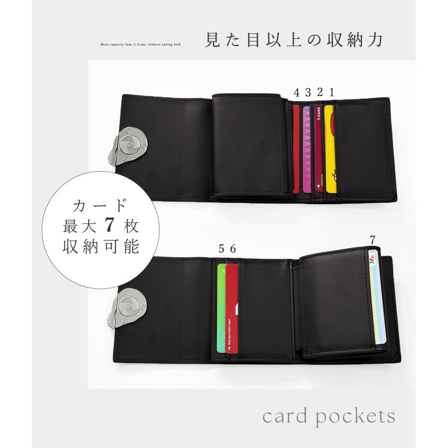 GISELLE 財布 三つ折り財布 ミニ財布 コンパクト スウェード調 カード