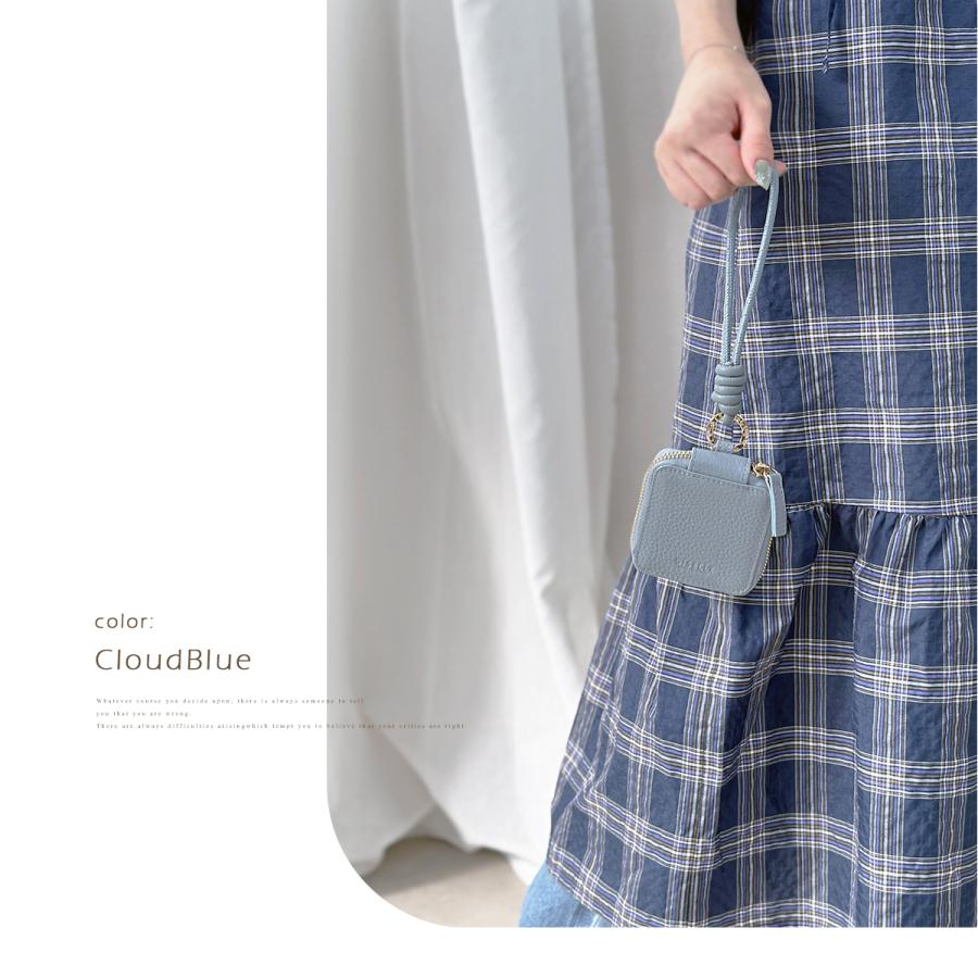GISELLE anan掲載!! ポーチ 小物入れ ミニポーチ カラビナ 小さめ 本革