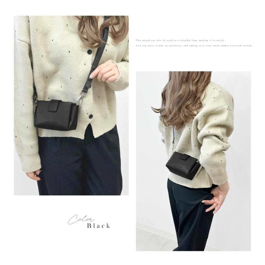 LUDLOW Mini pouch (Piggy) ミニポーチ 本日限定値下げ GISELLE ミニポーチ 小物入れ ミニショルダー バッグ 斜め掛け