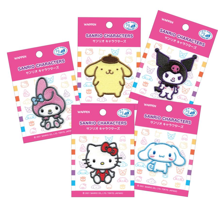 サンリオキャラクターのアップリケ・刺しゅう sanrio（サンリオ） ワッペン 刺繍 アイロン キャラクター アップリケ