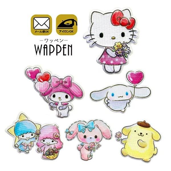 sanrio（サンリオ） ワッペン 刺繍 アイロン キャラクター アップリケ