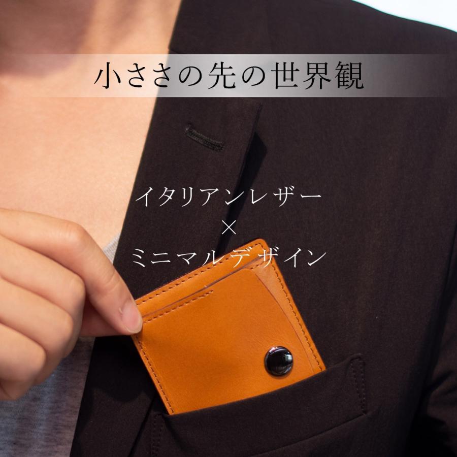財布 メンズ 極小 ミニ財布 ミニマリスト イタリアンレザー ブランド