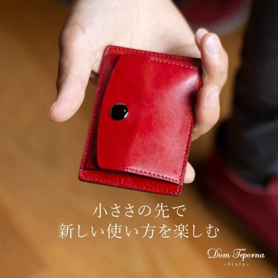 財布 メンズ 極小 ミニ財布 ミニマリスト イタリアンレザー ブランド