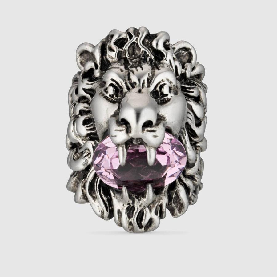 グッチ GUCCI 指輪 リング エイジングシルバー ライトパープル