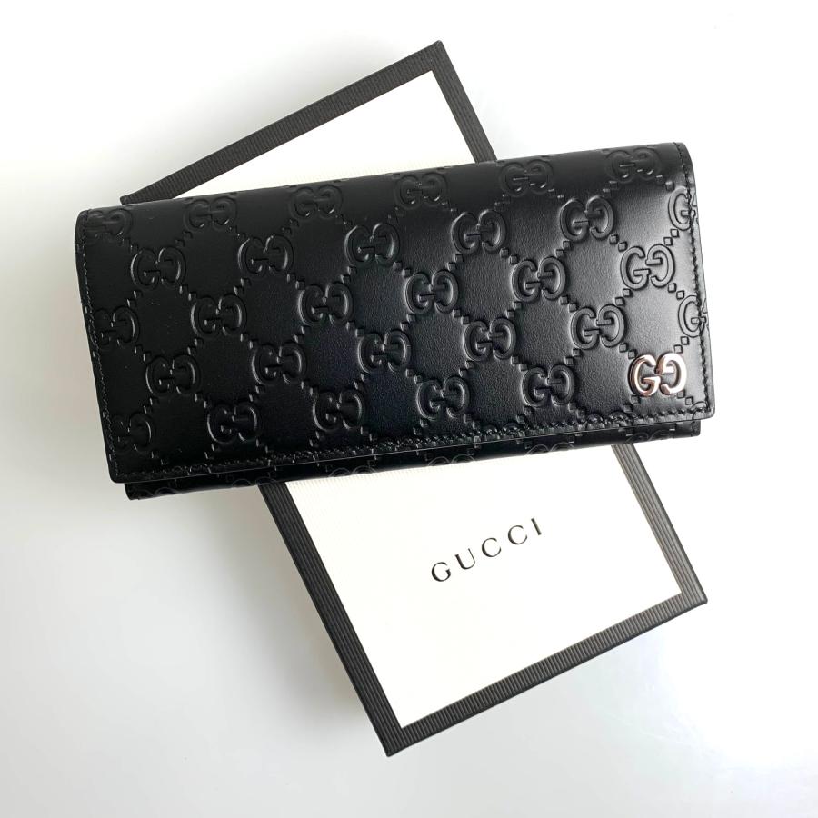 82%OFF!】 GUCCI 長財布 黒×シルバー レザー sleepyhollowevents.com