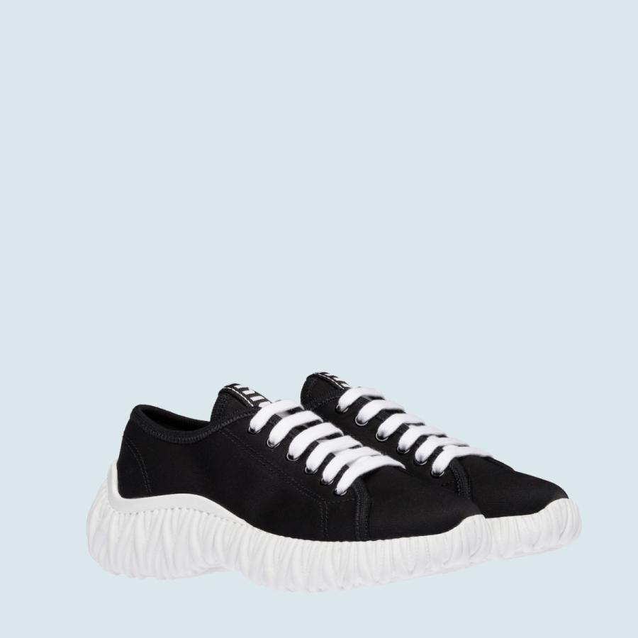 ミュウミュウ Miu Miu スニーカー シューズ 靴 ブラック コットン ギャバジン 5e373dgudf0002f010miumiu5e373dgudf0002f010 ブランドショップrarelist 通販 Yahoo ショッピング