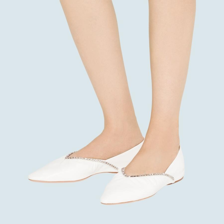 予約】【予約】ミュウミュウ MIU MIU バレエシューズ バレリーナ