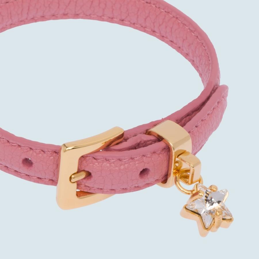 ミュウミュウ Miu Miu ブレスレット ピンク ゴールド クリスタル スター マドラス ゴート レザー Mサイズ 5ibf0028miumiu5ibf0028 ブランドショップrarelist 通販 Yahoo ショッピング