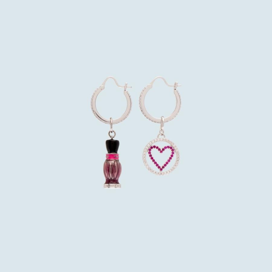 ミュウミュウ Miu Miu ピアス ライトグレー シルバー ピンク クリスタル ハート 香水瓶 5jo5642d40f0zjlmiumiu5jo5642d40f0zjl ブランドショップrarelist 通販 Yahoo ショッピング
