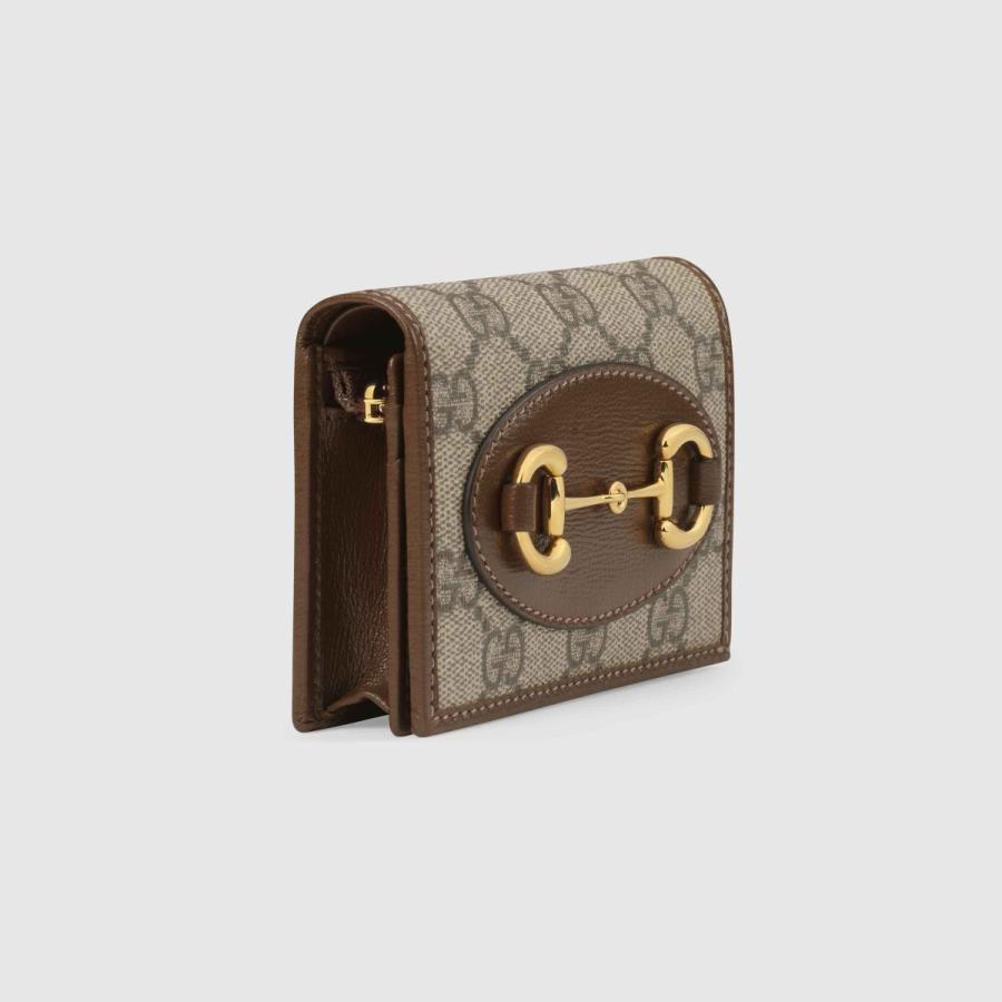 グッチ GUCCI 財布 小財布 二つ折り ２つ折り ベージュ エボニー