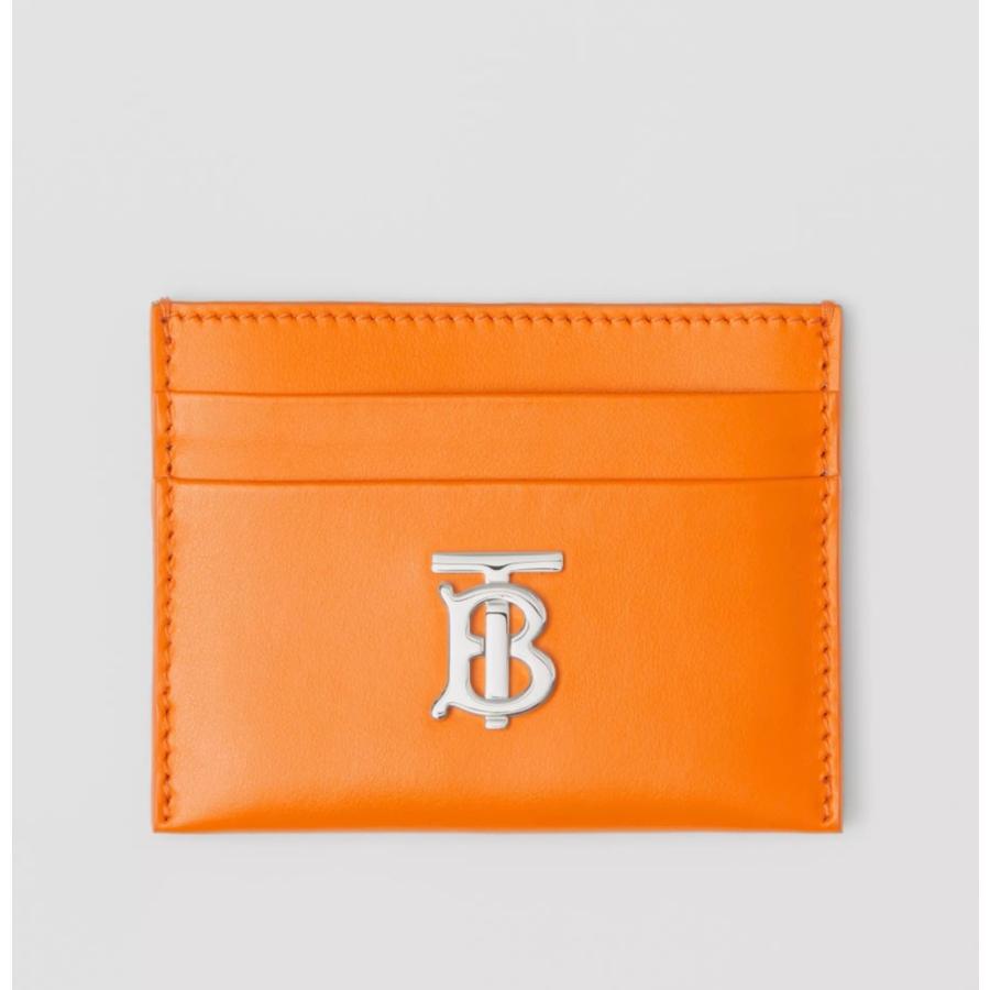 当店限定販売バーバリー BURBERRY 財布 カードケース オレンジ レザー