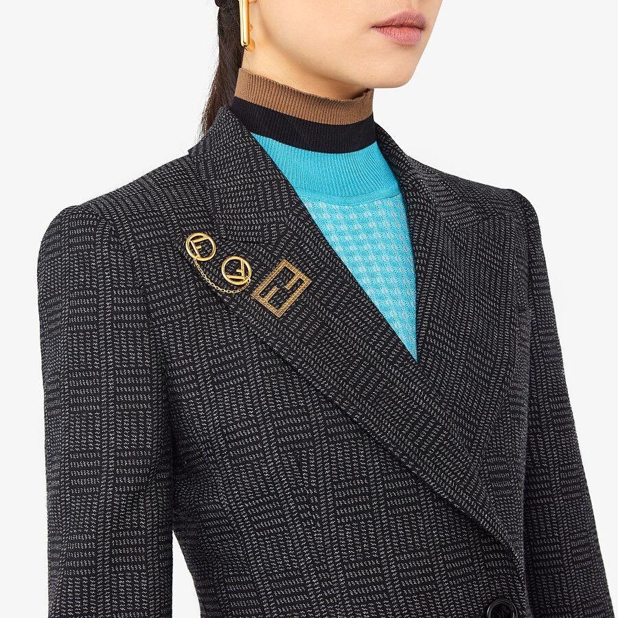 フェンディ FENDI ブローチ ゴールド ロゴ