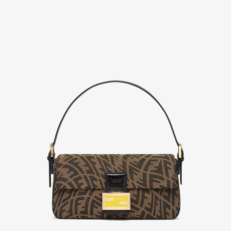 フェンディ FENDI バッグ バック ハンドバッグ ブラウン ゴールド FF