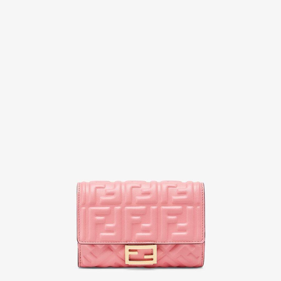 FENDI FENDI フェンディ FENDI 財布 中財布 二つ折り ２つ折り ピンク